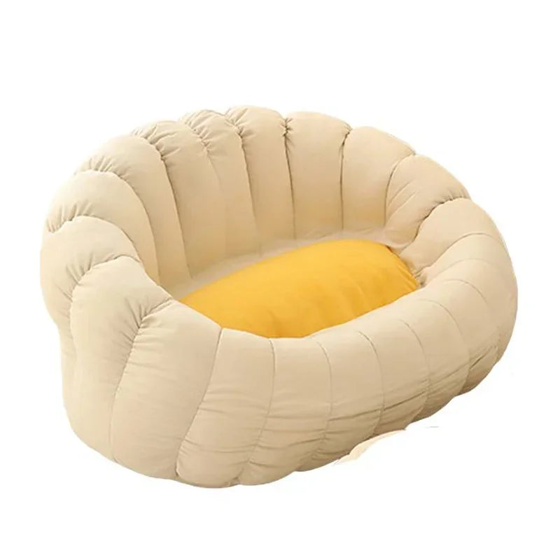 soft sofa cream and yellow