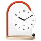 Mantel White Clock for Home 