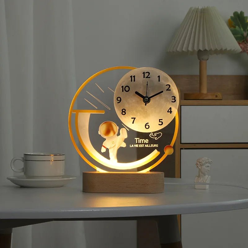 star shaped table clock