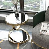 Modern Nordic Coffee Table | Luxury Round Metal Table