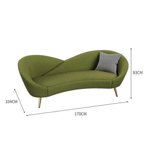 olive green sofa