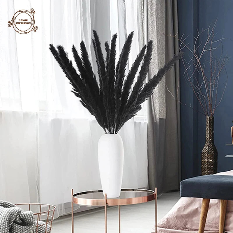 Natural Black Pampas Grass | Artificial Plants for Decoration