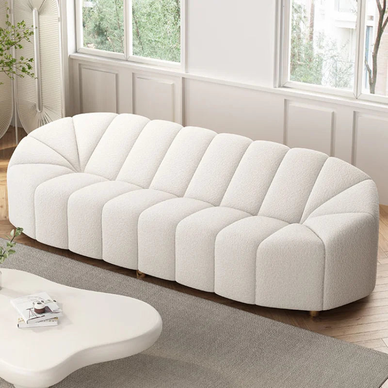 cream color sofa
