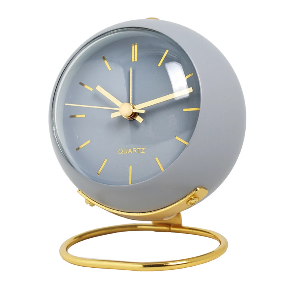 Classic Non-Ticking Tabletop Alarm Clock