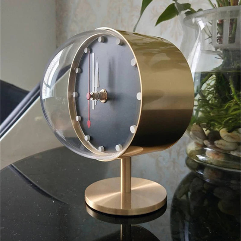 Gold Mute Clock