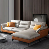 cream and orange design sofa seat