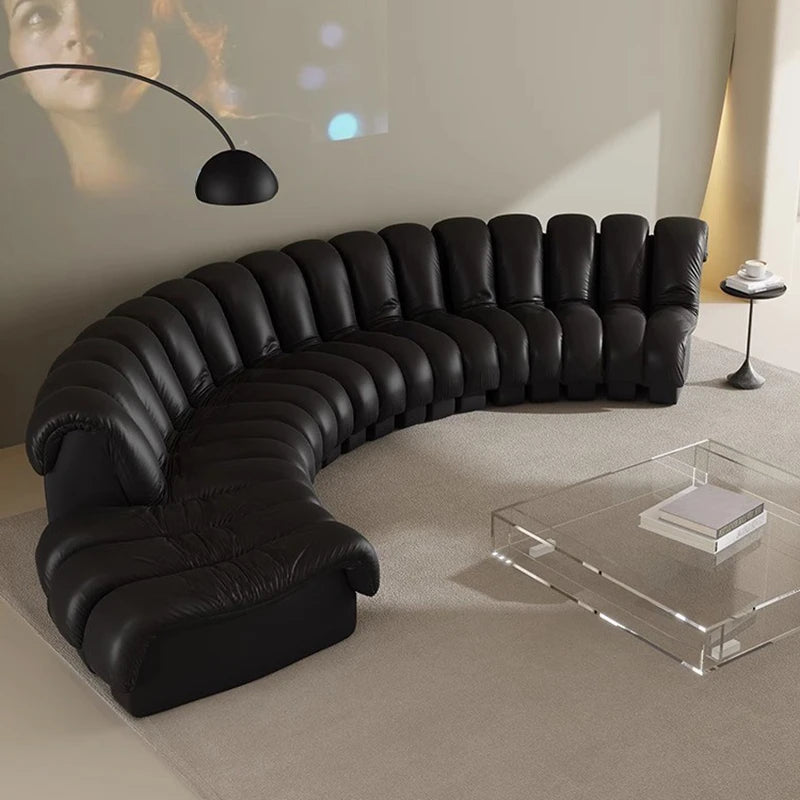 leather modular sofa