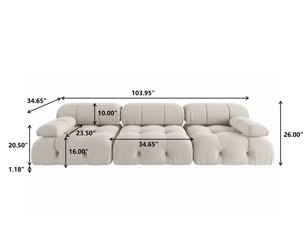 best size sofa