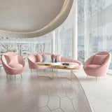 pink design sofa set