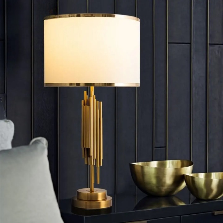 Tov Furniture Latur Grey Table Lamp | ANITA Contemporary Table Lamp
