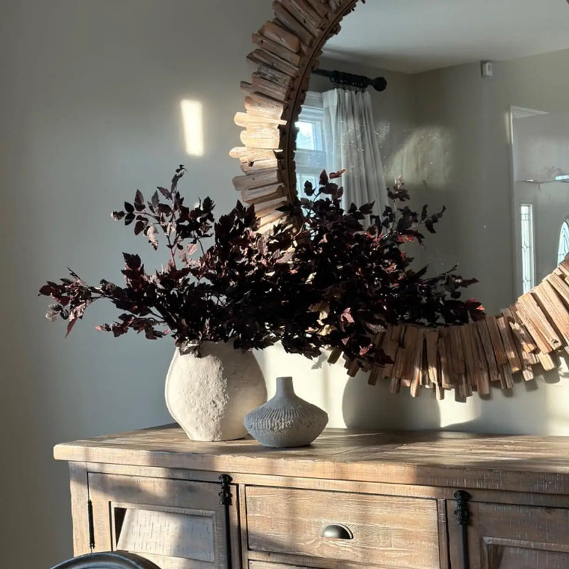 Artificial Cimicifuga Leaf Spray | Faux Plum Branch Decor