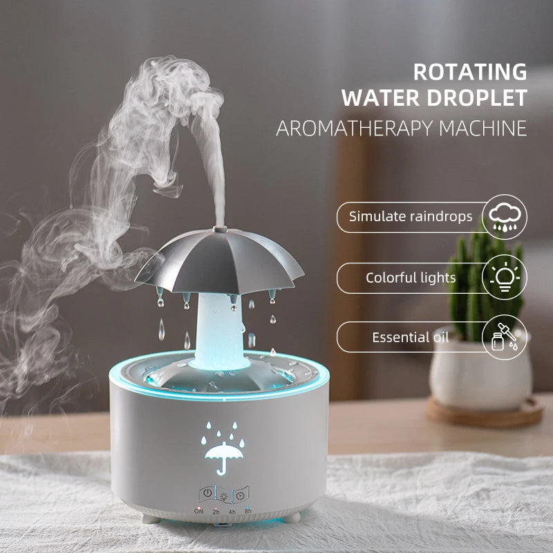 Raindrop Aroma Diffuser | Colorful Cloud Humidifier