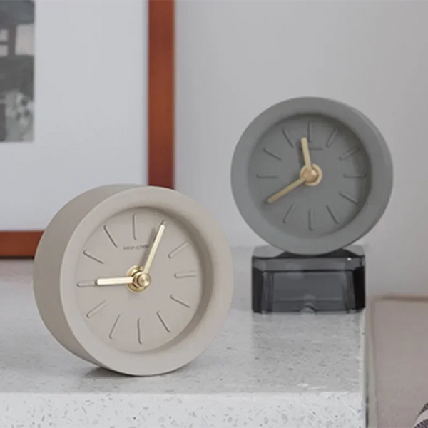 Nordic Bathroom Clock  Minimalist Desktop Clock Mechanism Quartz Small Desk Personality Bed Reloj Pared Home Decor ZB-001