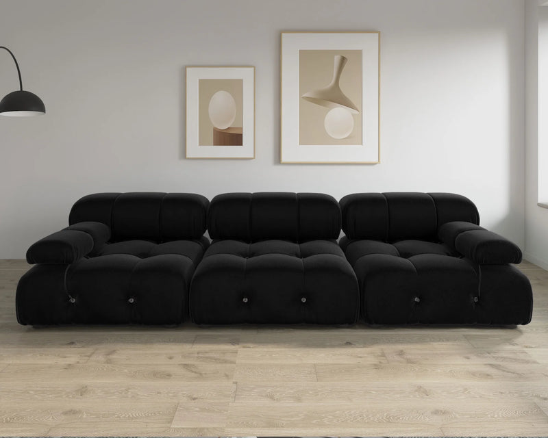 black sofa seat