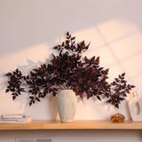 Artificial Cimicifuga Leaf Spray | Faux Plum Branch Decor