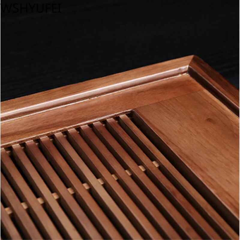 one angle brown tray