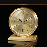 Golden Desk Clock