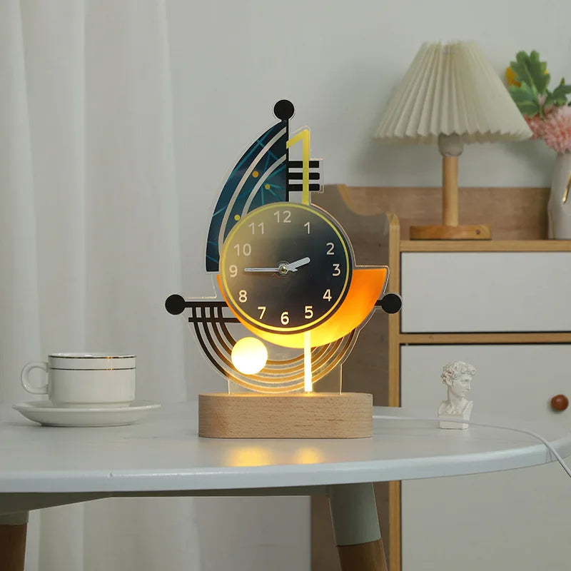 round shape clock