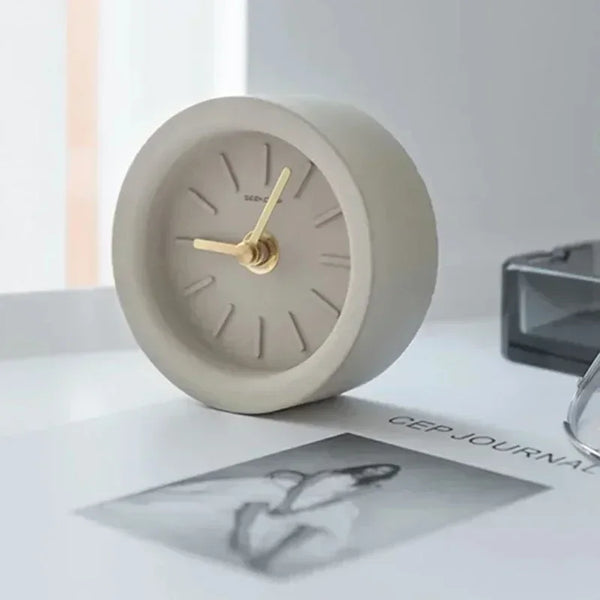 Nordic Bathroom Clock  Minimalist Desktop Clock Mechanism Quartz Small Desk Personality Bed Reloj Pared Home Decor ZB-001