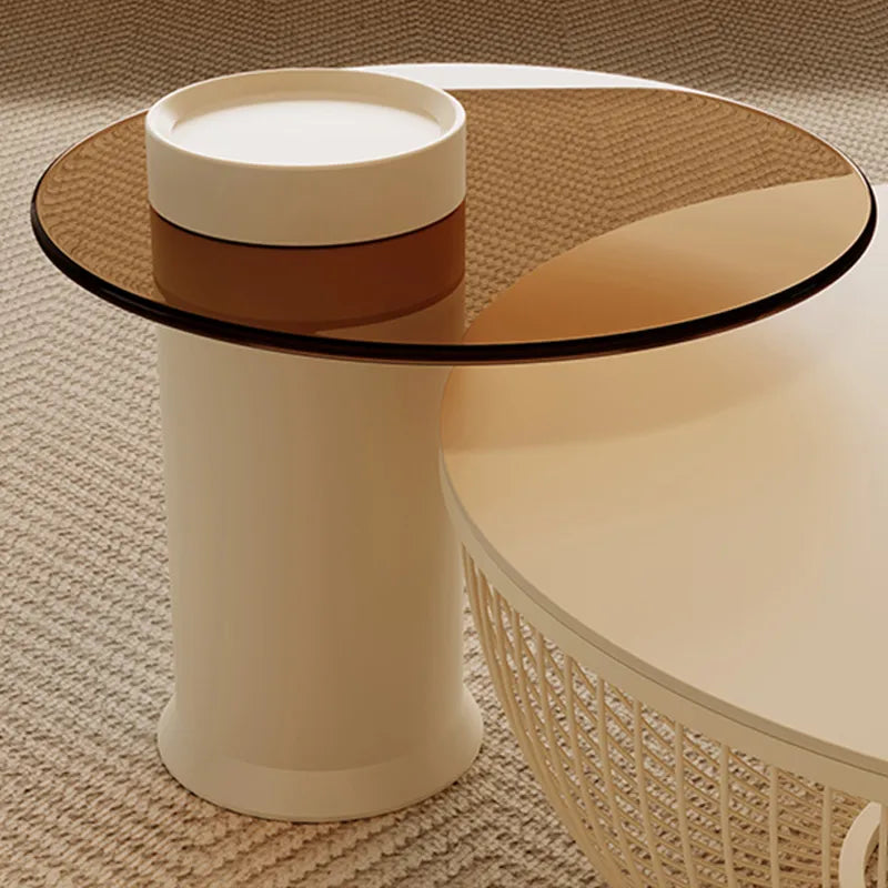 mirror cream table