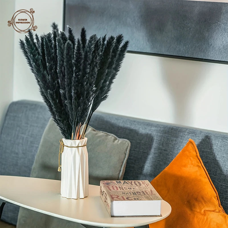 Natural Black Pampas Grass | Artificial Plants for Decoration