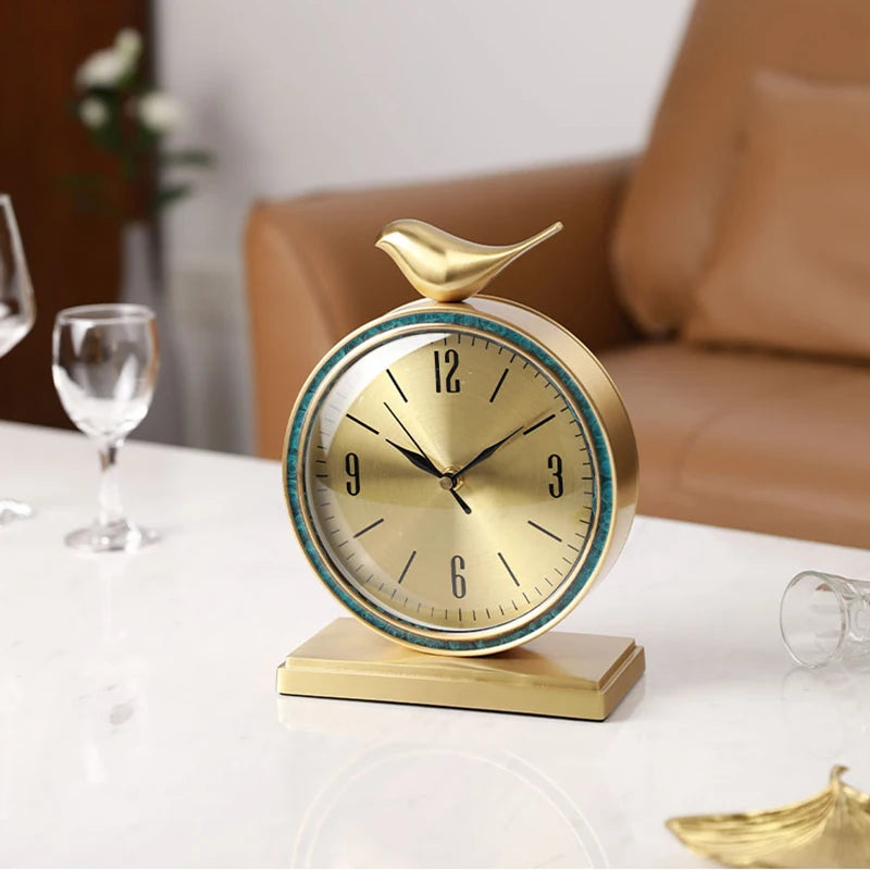 Golden Desk Clock