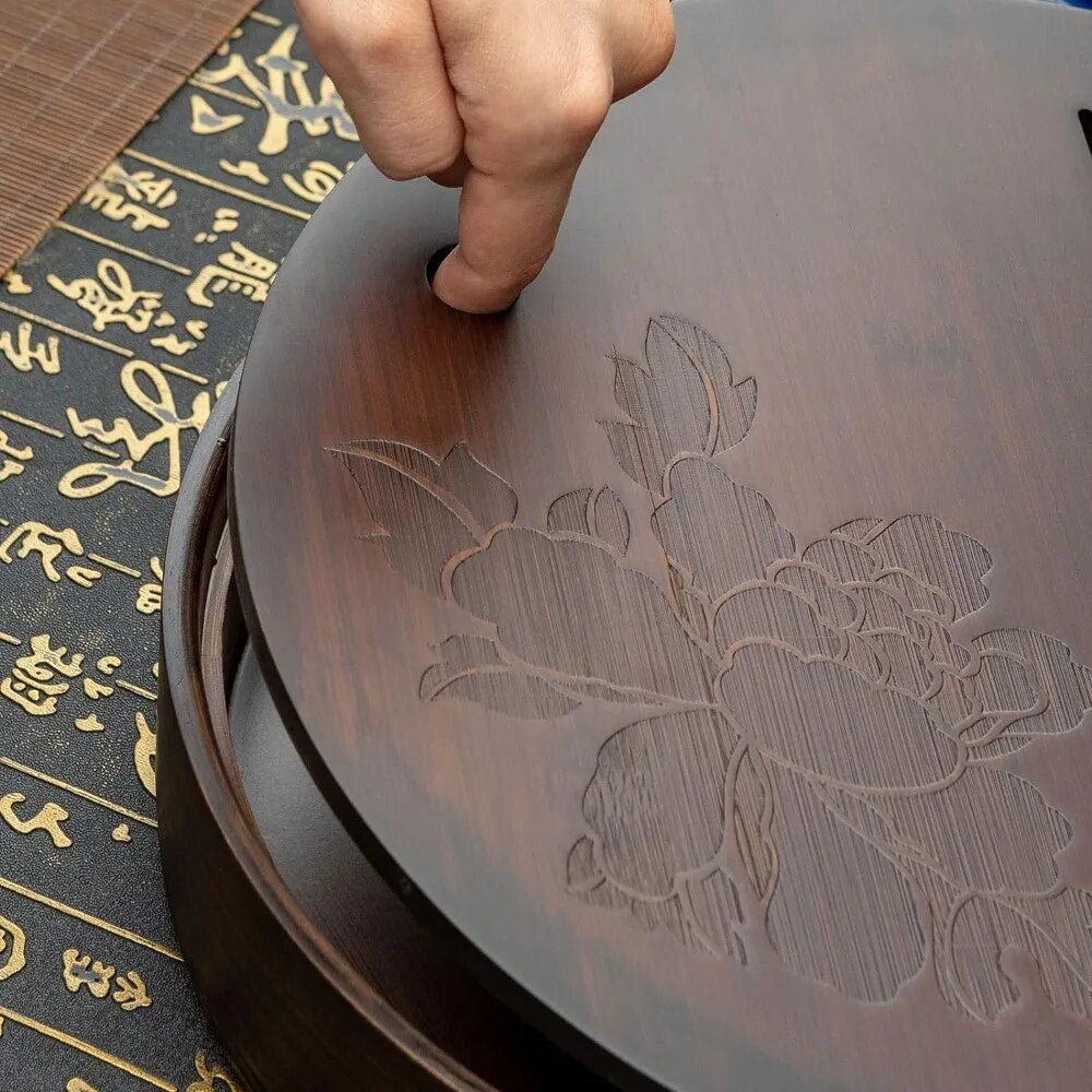 Flower Decoration Round Tray