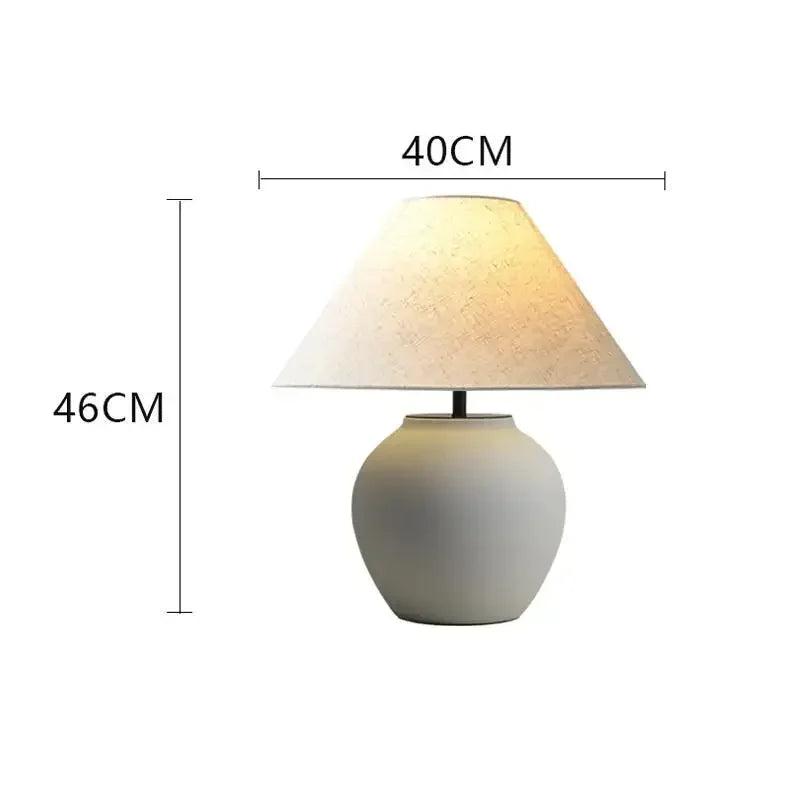 Wabi Sabi Ceramic Table Lamp | Bedside & Living Room Lighting