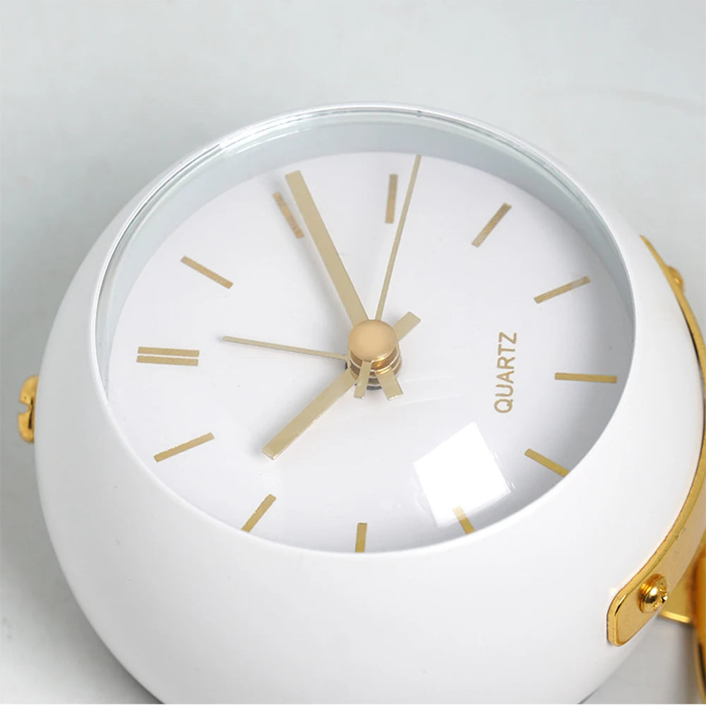 Classic Non-Ticking Tabletop Alarm Clock