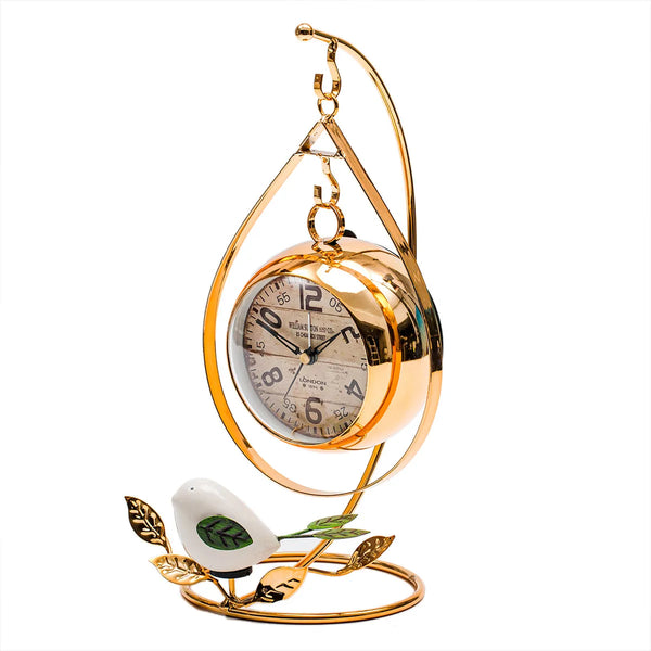European Golden Retro Clock