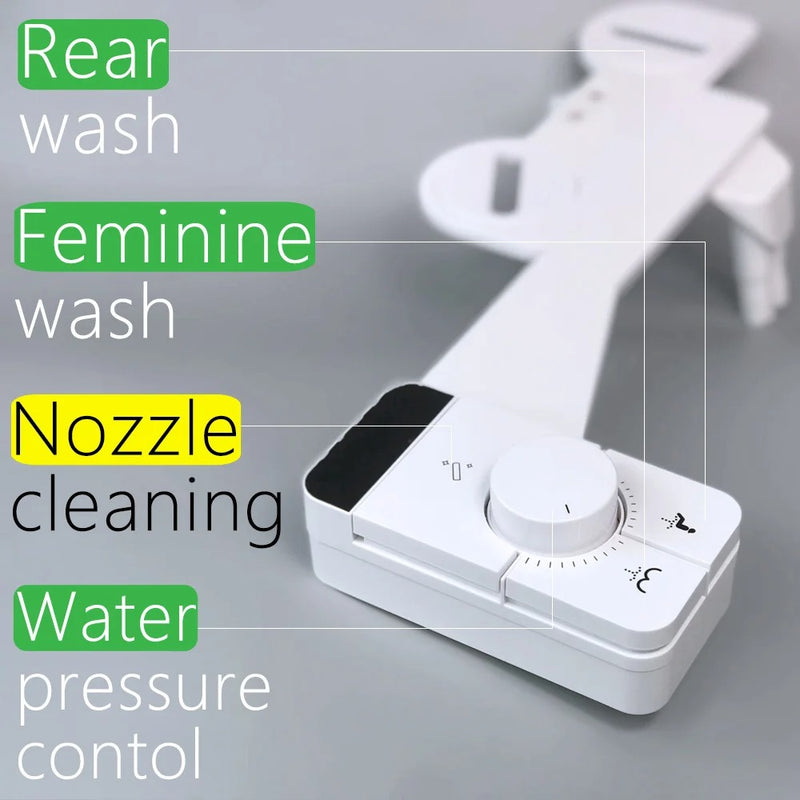 Self Cleaning Dual Nozzle Bidet | Toilet Water Seat Sprayer