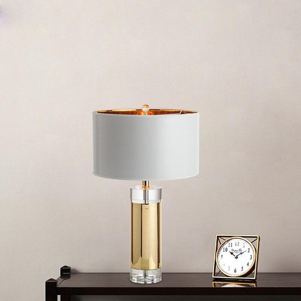 brass table lamp