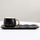black ceramic cup
