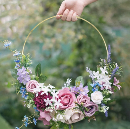 Gold Metal Ring Hoops