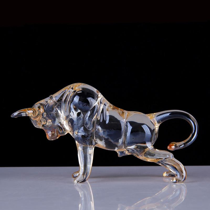 Crystal Bull Sculpture