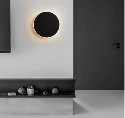 Round wall light