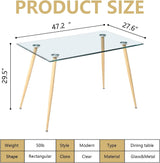 height and weight of table