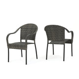 Outdoor wicker chairs