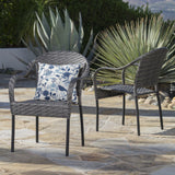 Outdoor wicker chairs