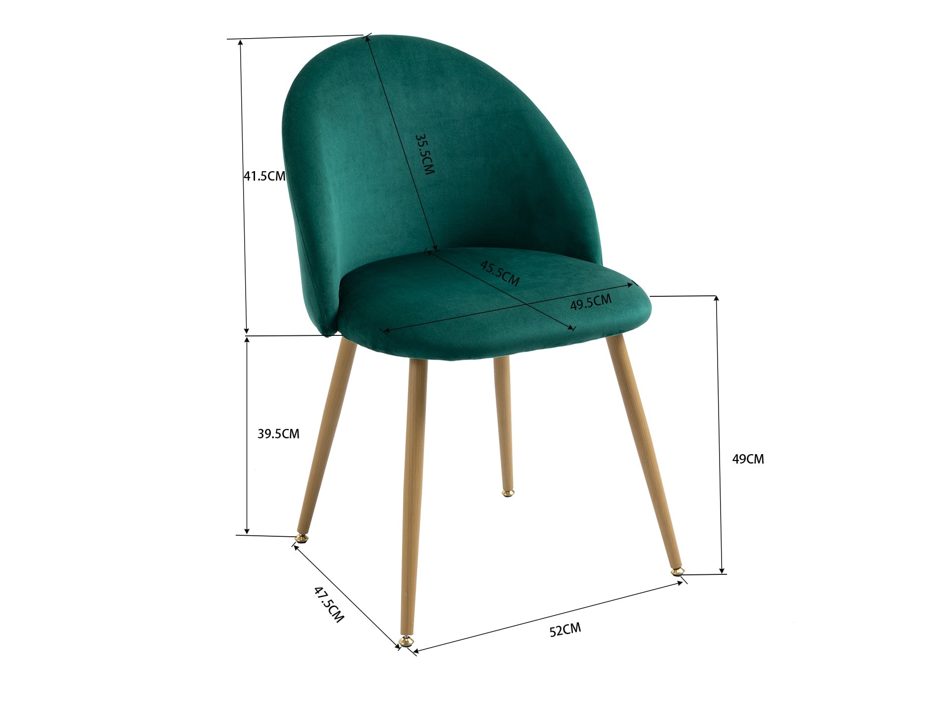 size of chair