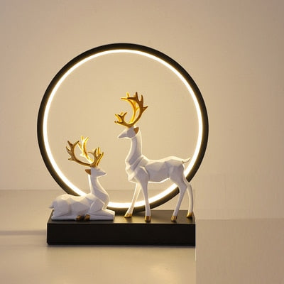 Table lamps with animal bases