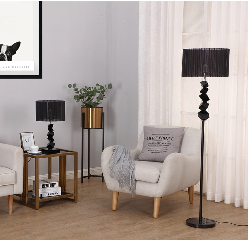 Modern black table lamp