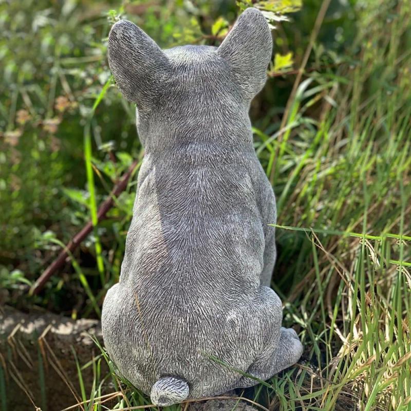 gray dog for garden