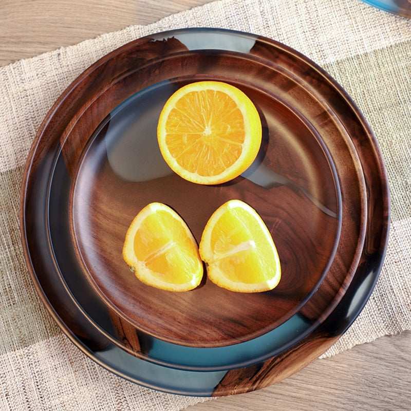plates with orange