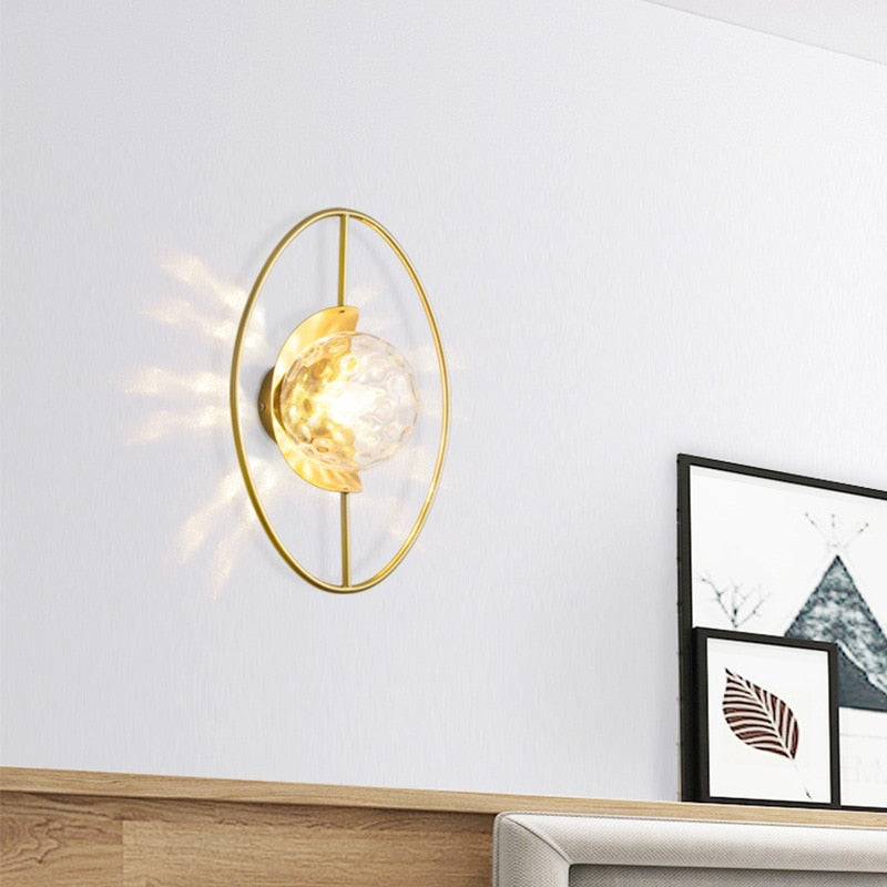 gold wall lights living room