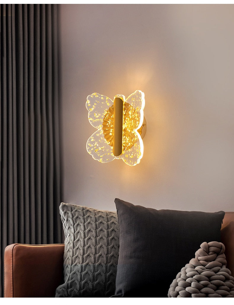 golden wall lamp