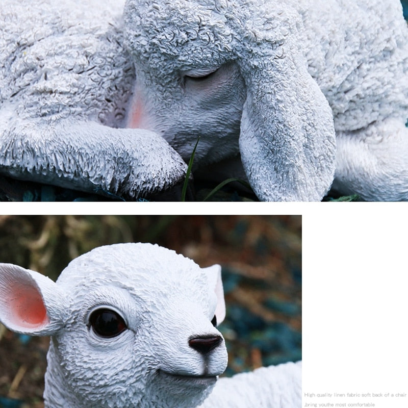 large sheep garden statue