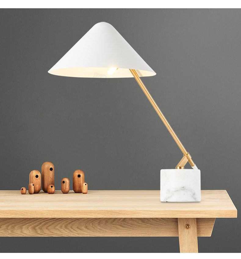 Swing arm table lamp