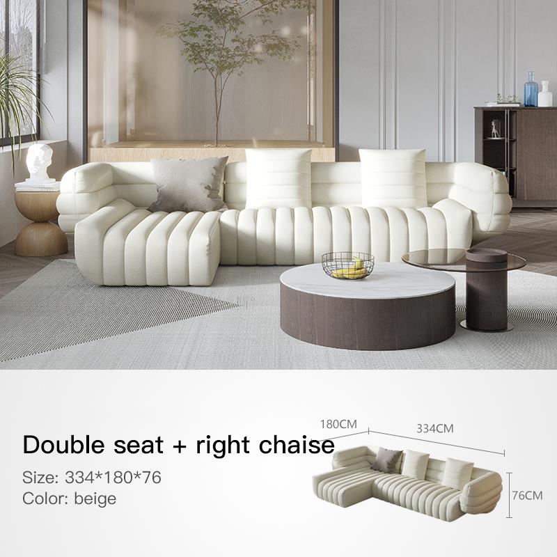 double seat and right chaise view