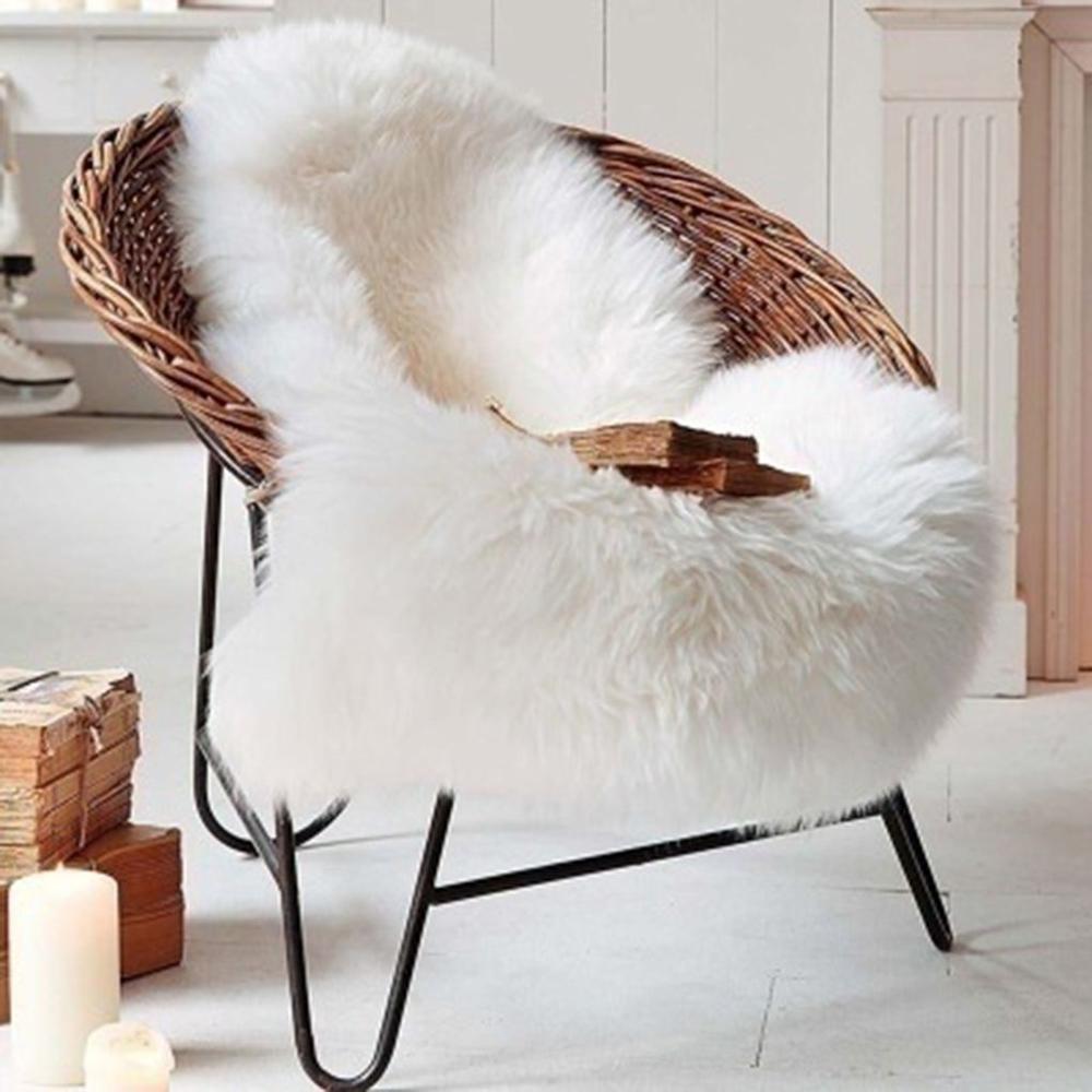 Faux fur rug